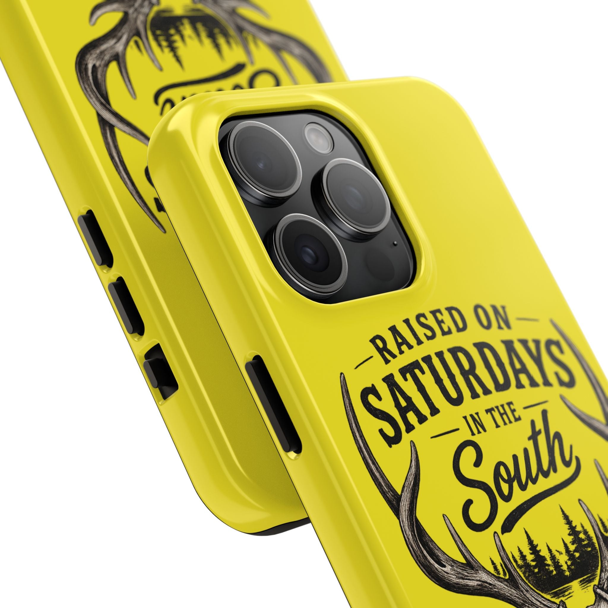 Raised On Saturdays In The South Phone Case-Spread Runs Deep In The Woods-(yellow)