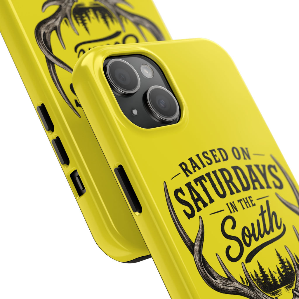 Raised On Saturdays In The South Phone Case-Spread Runs Deep In The Woods-(yellow)