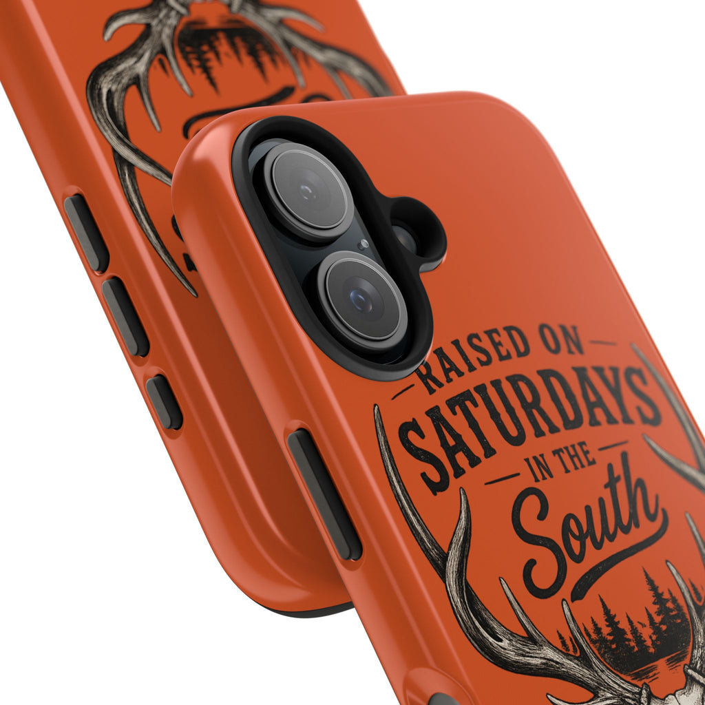 Raised On Saturdays In The South Phone Case-Spread Runs Deep In The Woods-(orange)