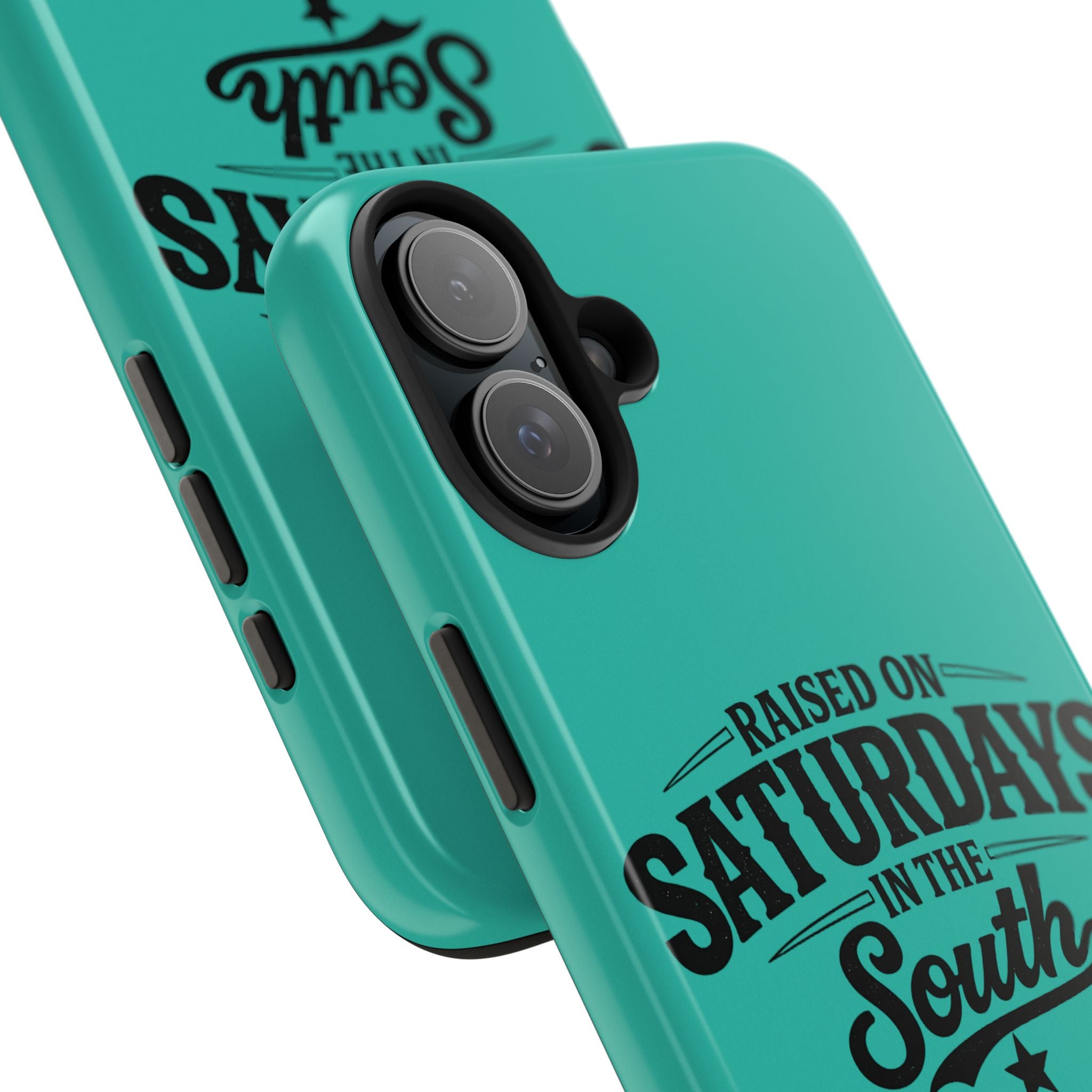 Raised On Saturdays In The South Phone Case-(blue)