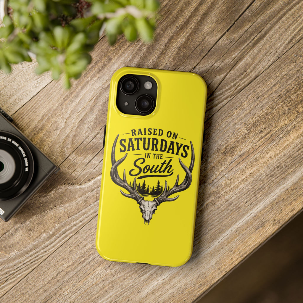 Raised On Saturdays In The South Phone Case-Spread Runs Deep In The Woods-(yellow)