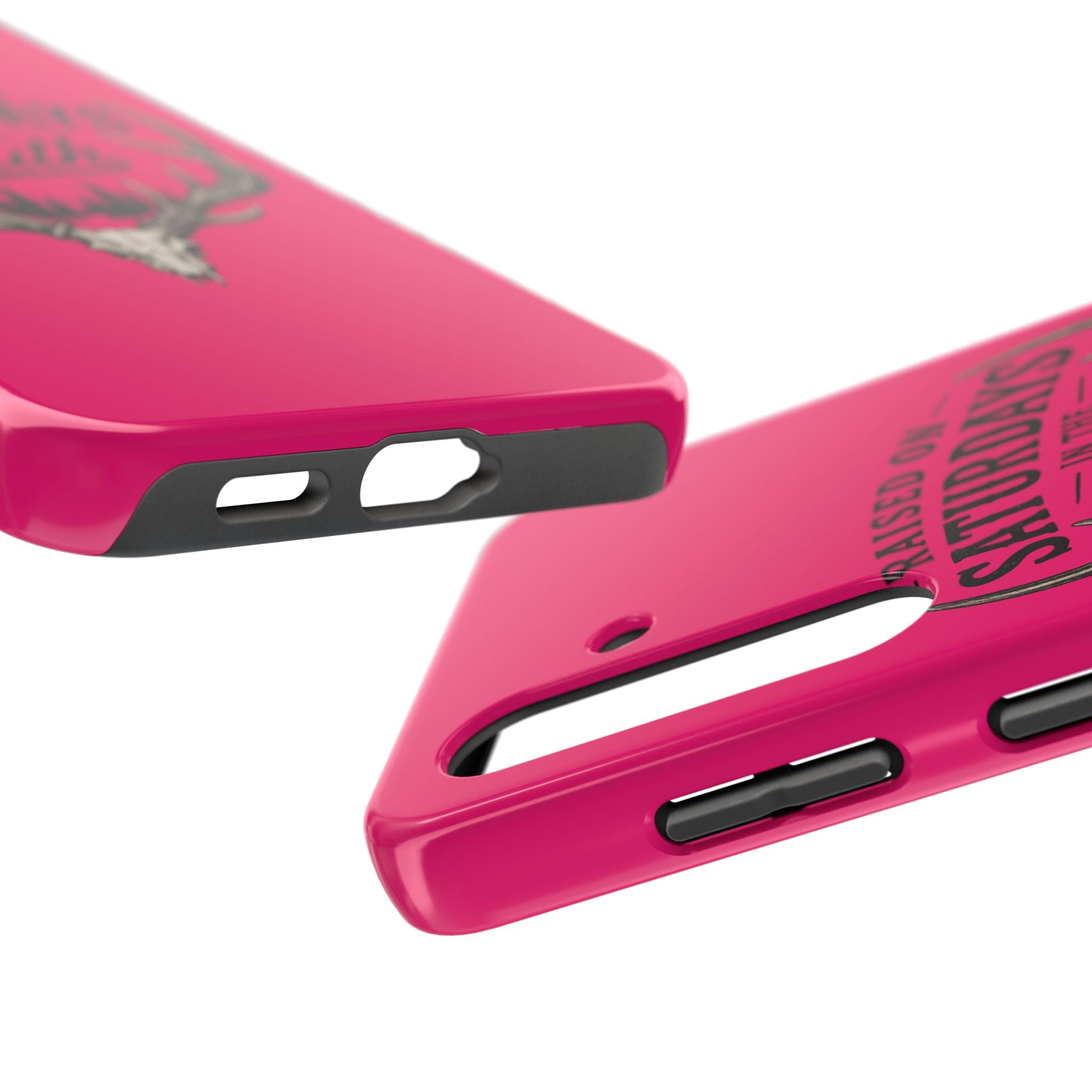 The Spreads Runs Deep In The Woods Phone Case-(pink)