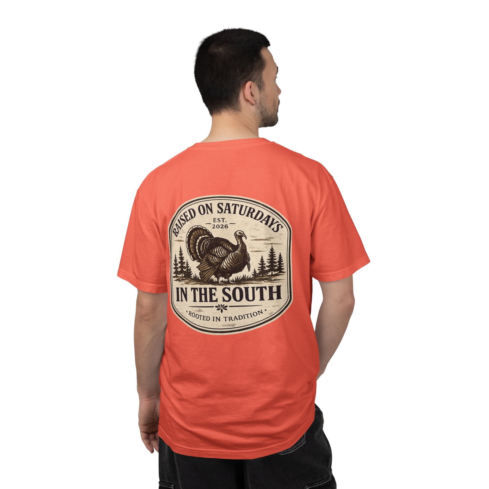 Raised On Saturdays In The South Southern Turkey Hunting T-Shirt