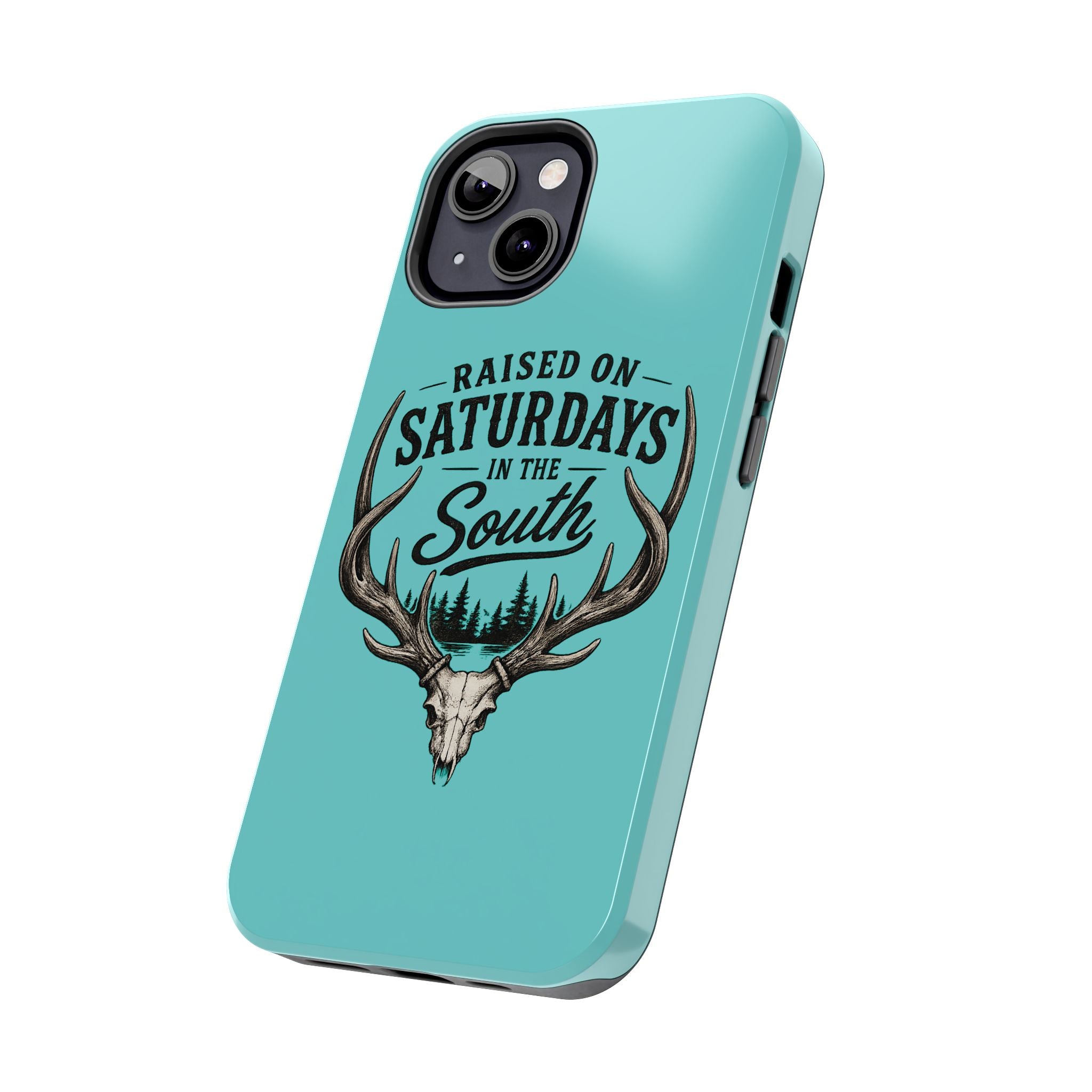 The Spreads Runs Deep In The Woods Phone Case-(blue)