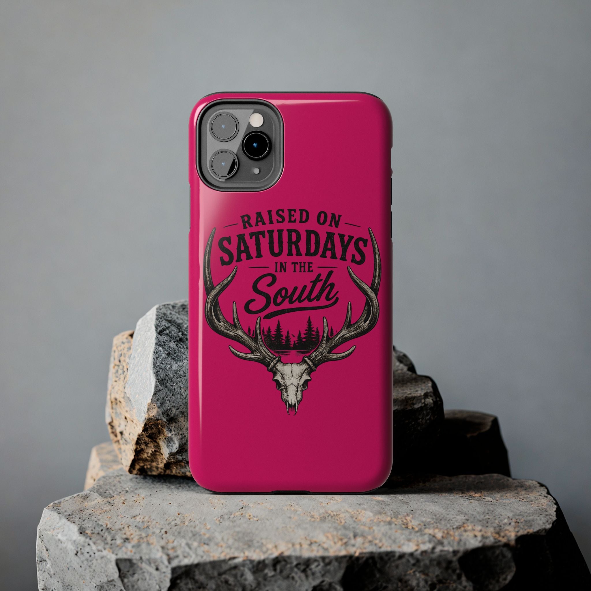 The Spreads Runs Deep In The Woods Phone Case-(pink)