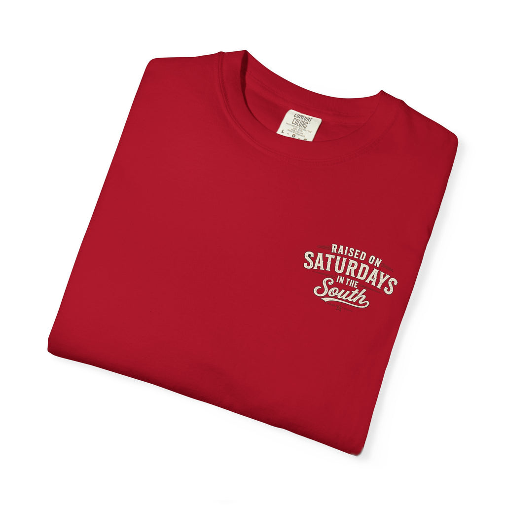 Raised On Saturdays In The South T-Shirt- Mud Park Saturdays