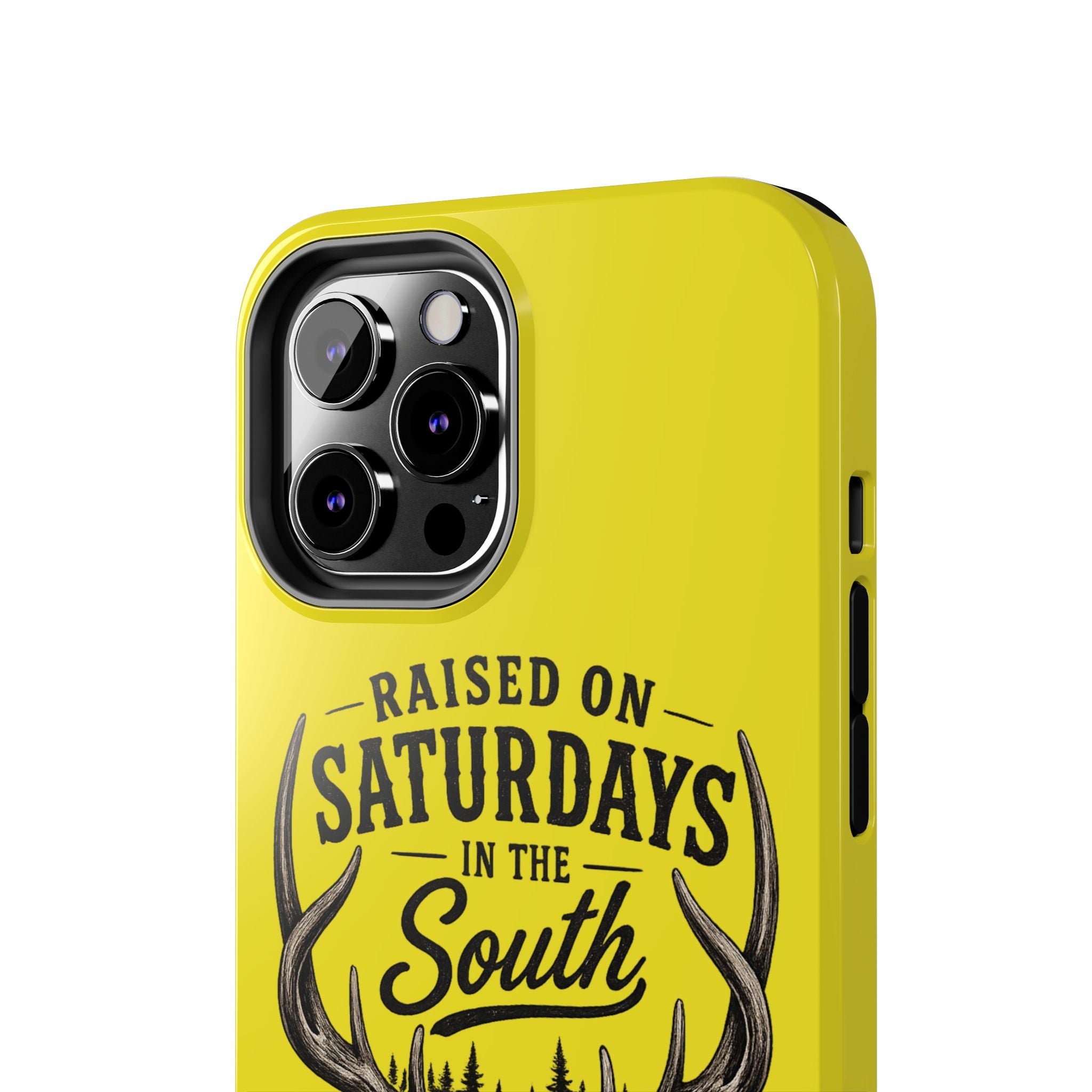 Raised On Saturdays In The South Phone Case-Spread Runs Deep In The Woods-(yellow)