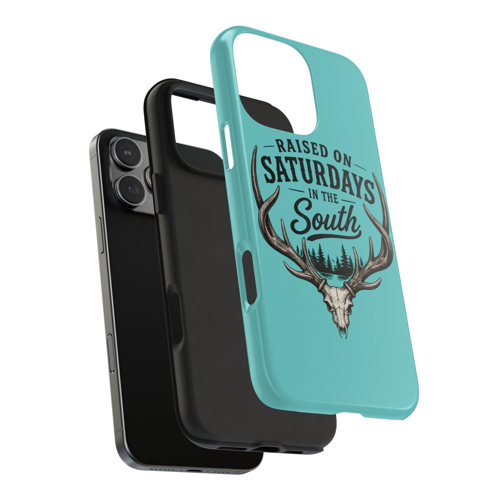The Spreads Runs Deep In The Woods Phone Case-(blue)