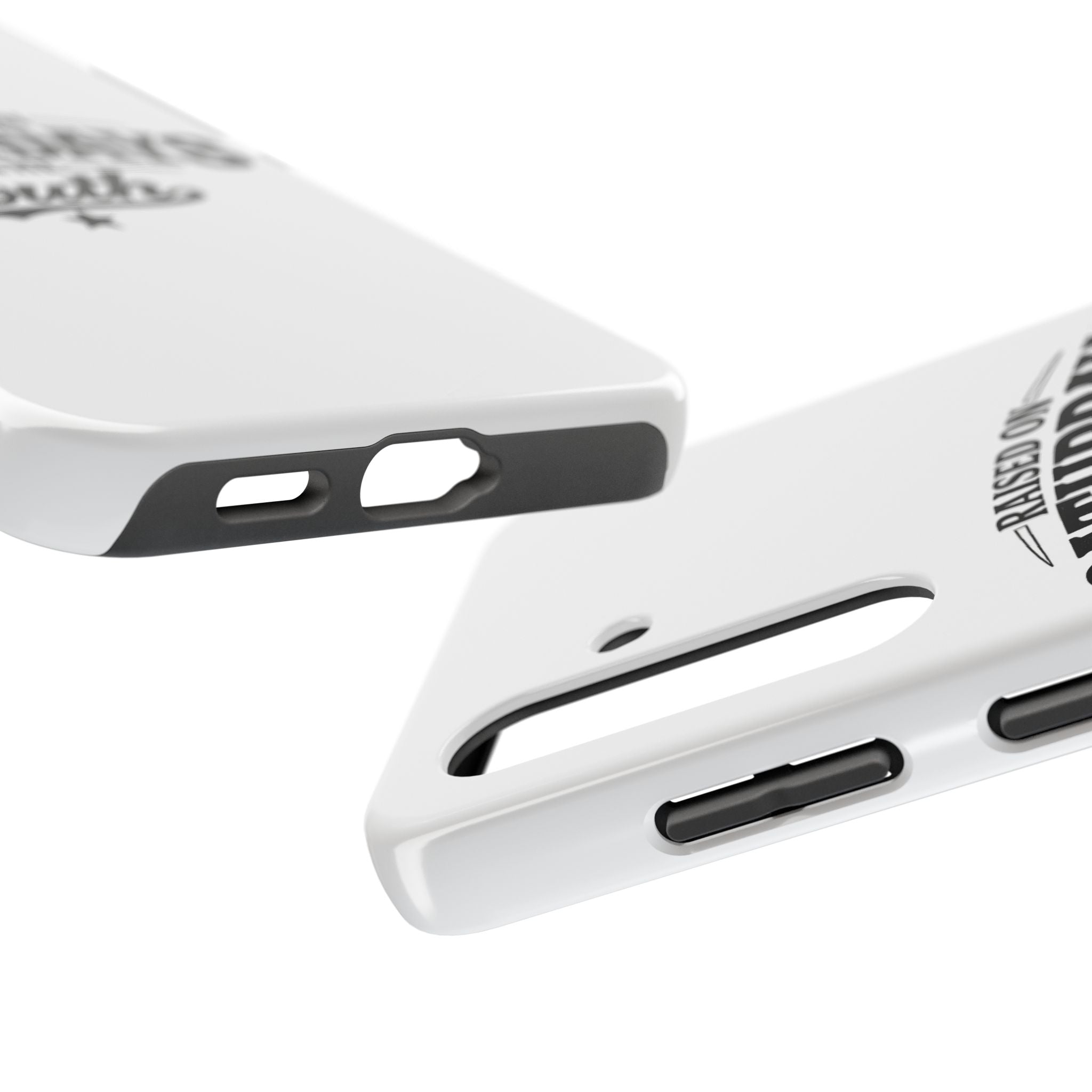 Raised On Saturdays In The South Phone Case-(white)