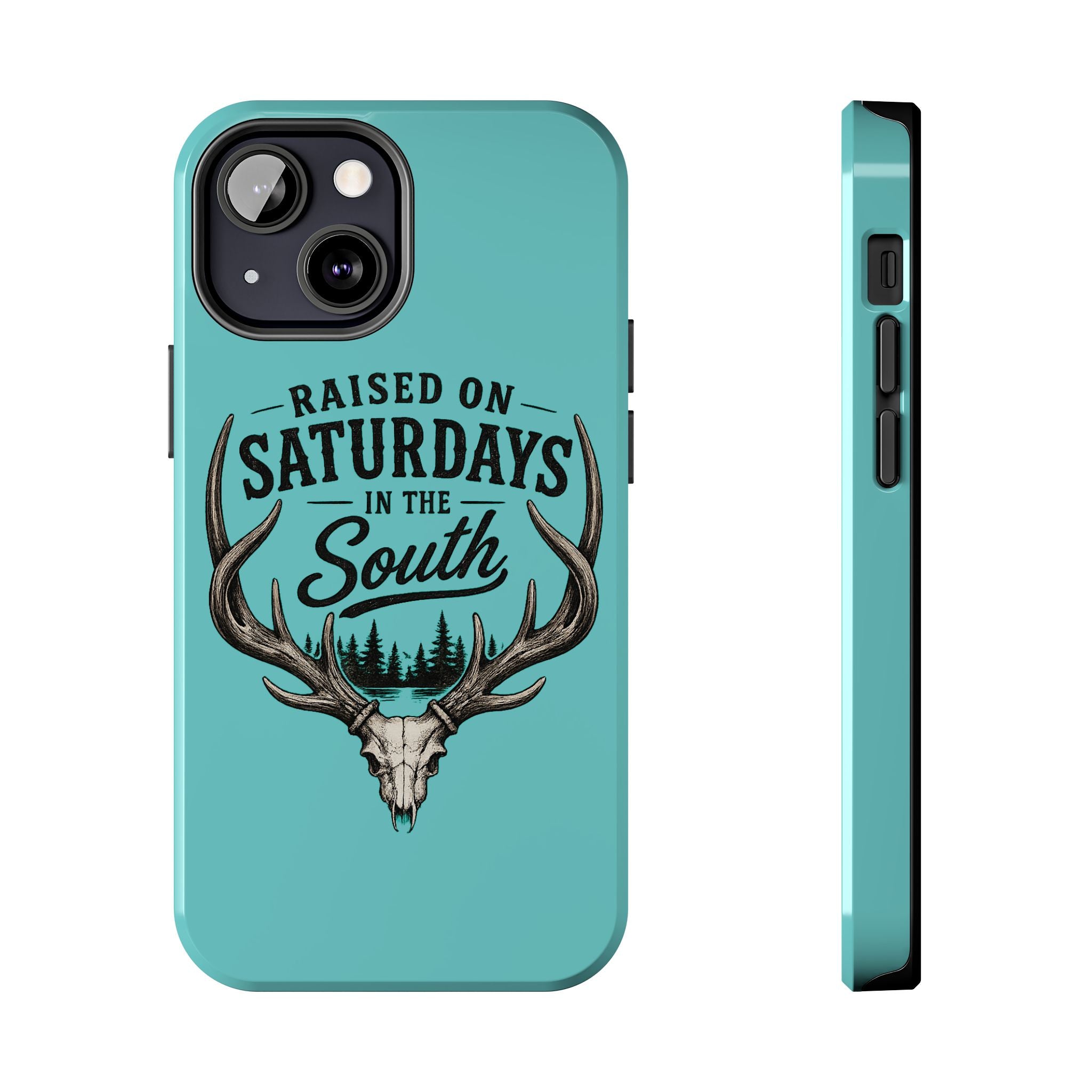 The Spreads Runs Deep In The Woods Phone Case-(blue)