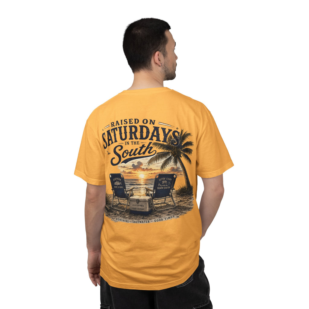 Raised On Saturdays In The South T-Shirt — Beachin It On Summer Saturdays