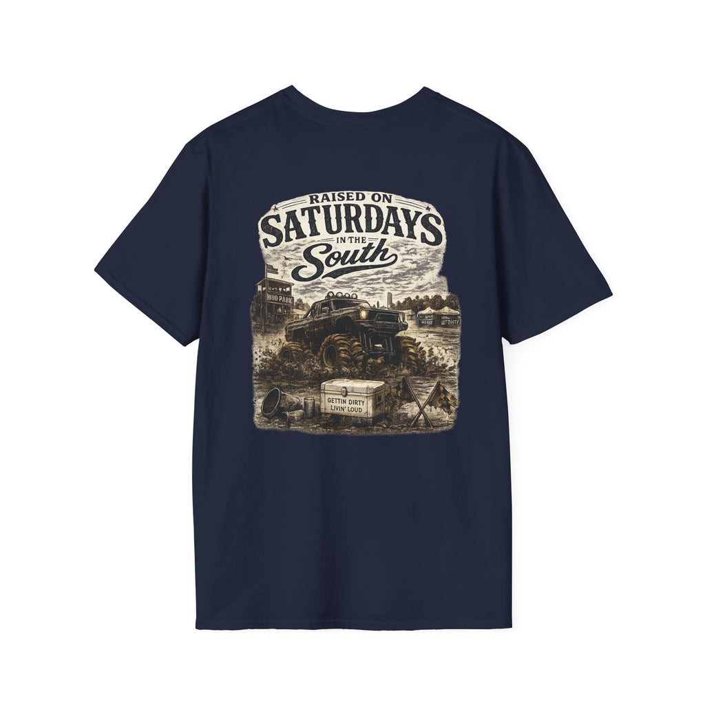 Raised On Saturdays In The South Vintage T-Shirt- Mud Park Saturdays