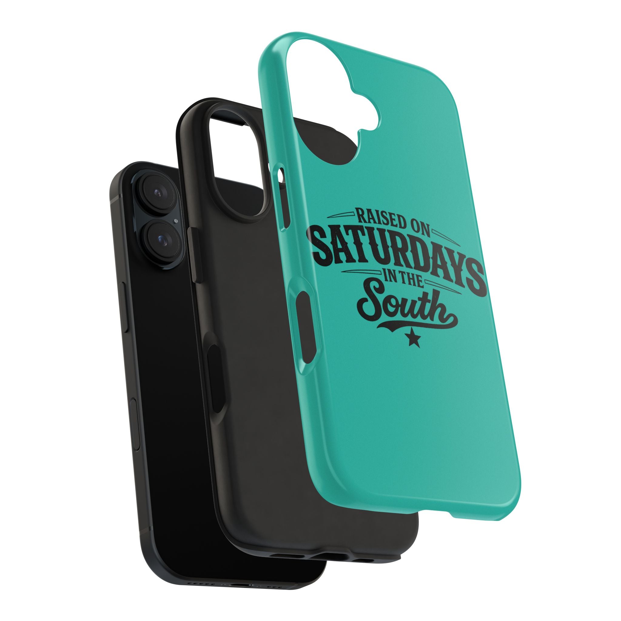 Raised On Saturdays In The South Phone Case-(blue)