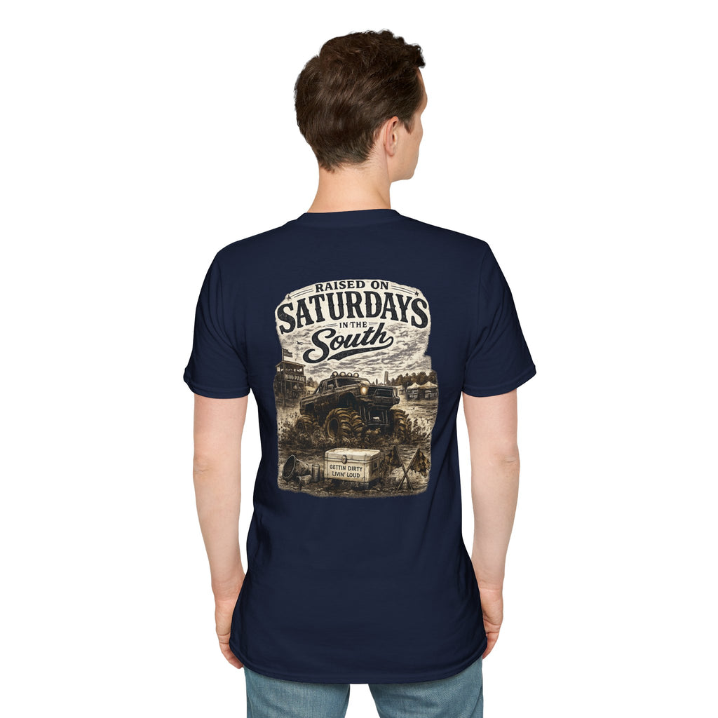 Raised On Saturdays In The South Vintage T-Shirt- Mud Park Saturdays