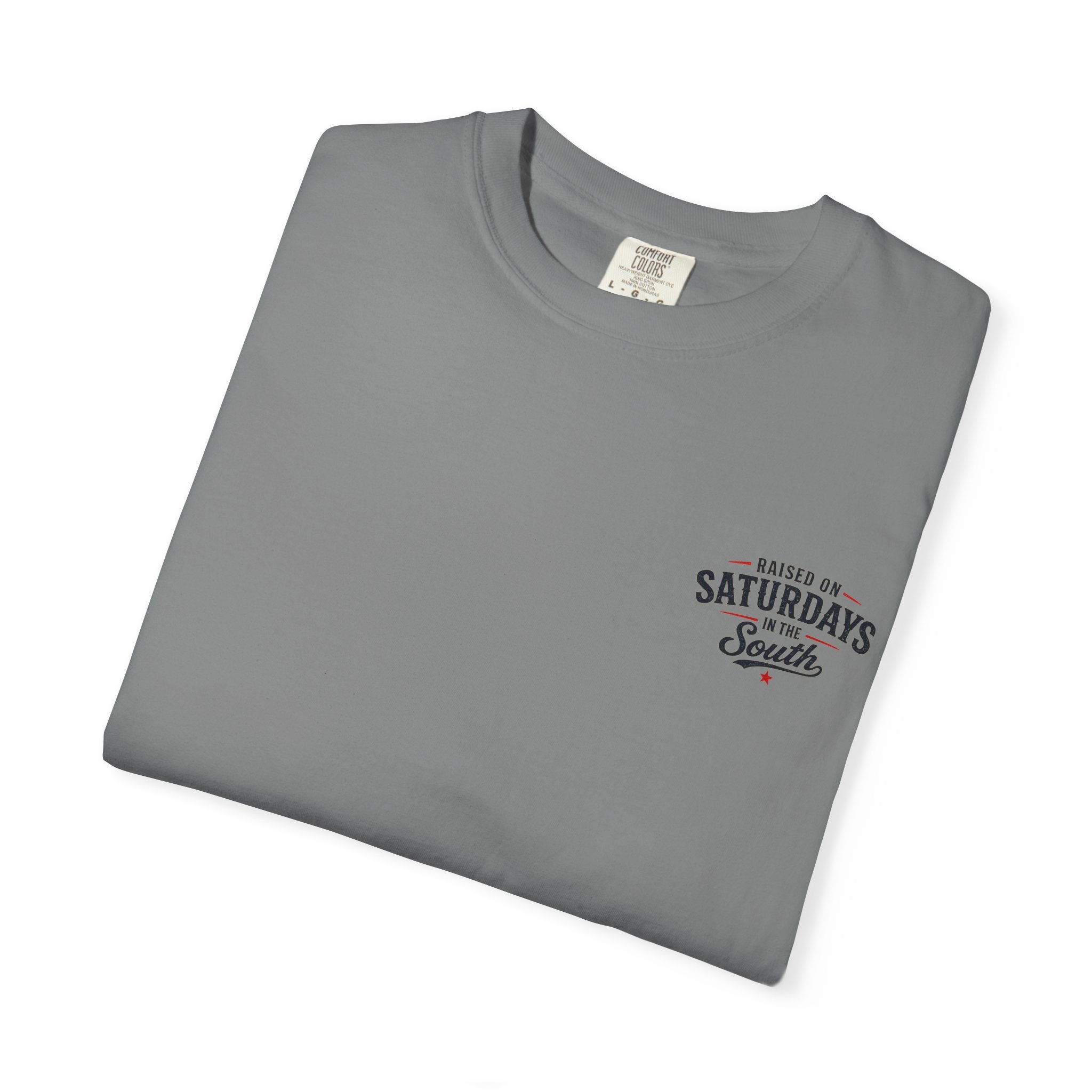 Raised on Saturdays T-Shirt — Boy Dad Fishing Buddies