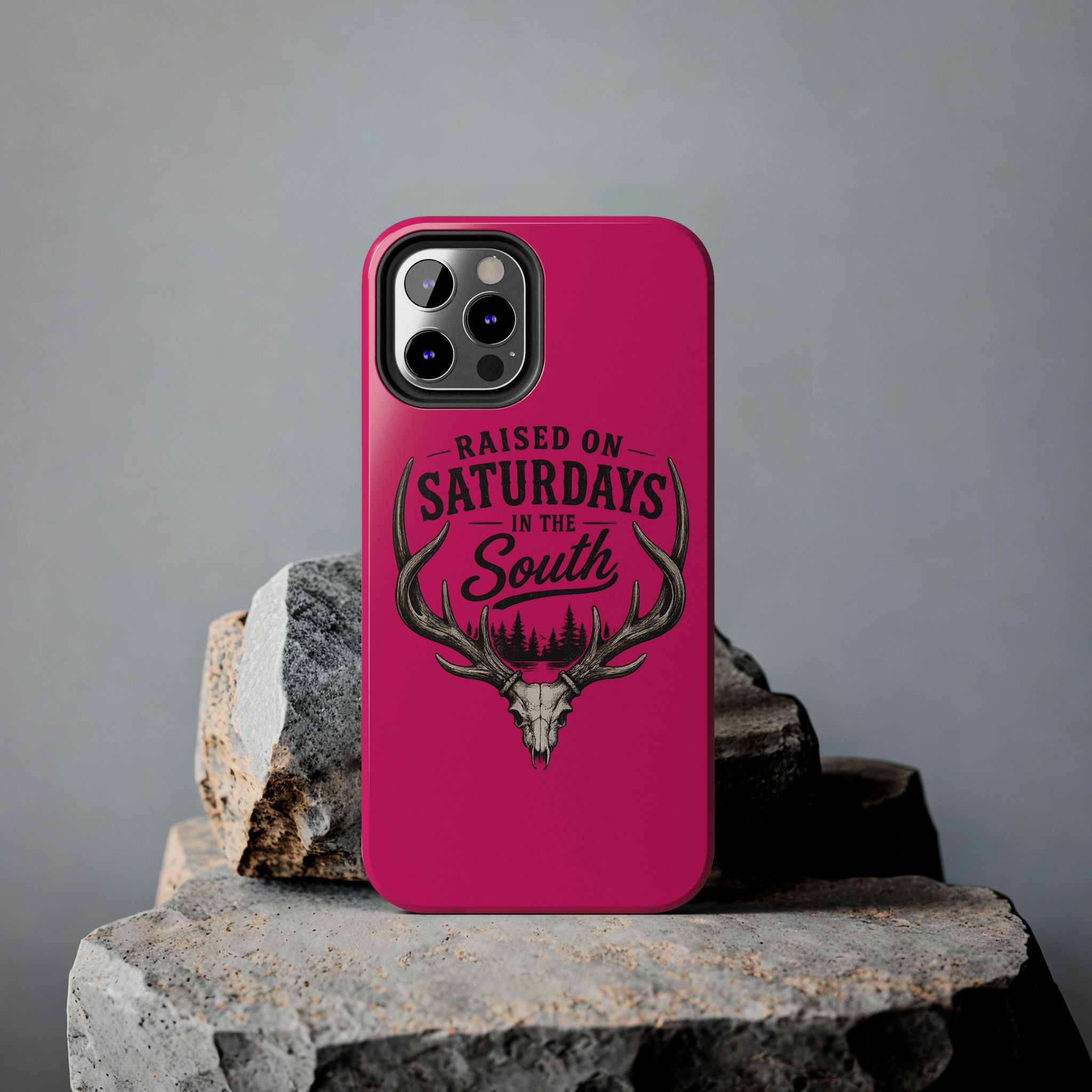 The Spreads Runs Deep In The Woods Phone Case-(pink)