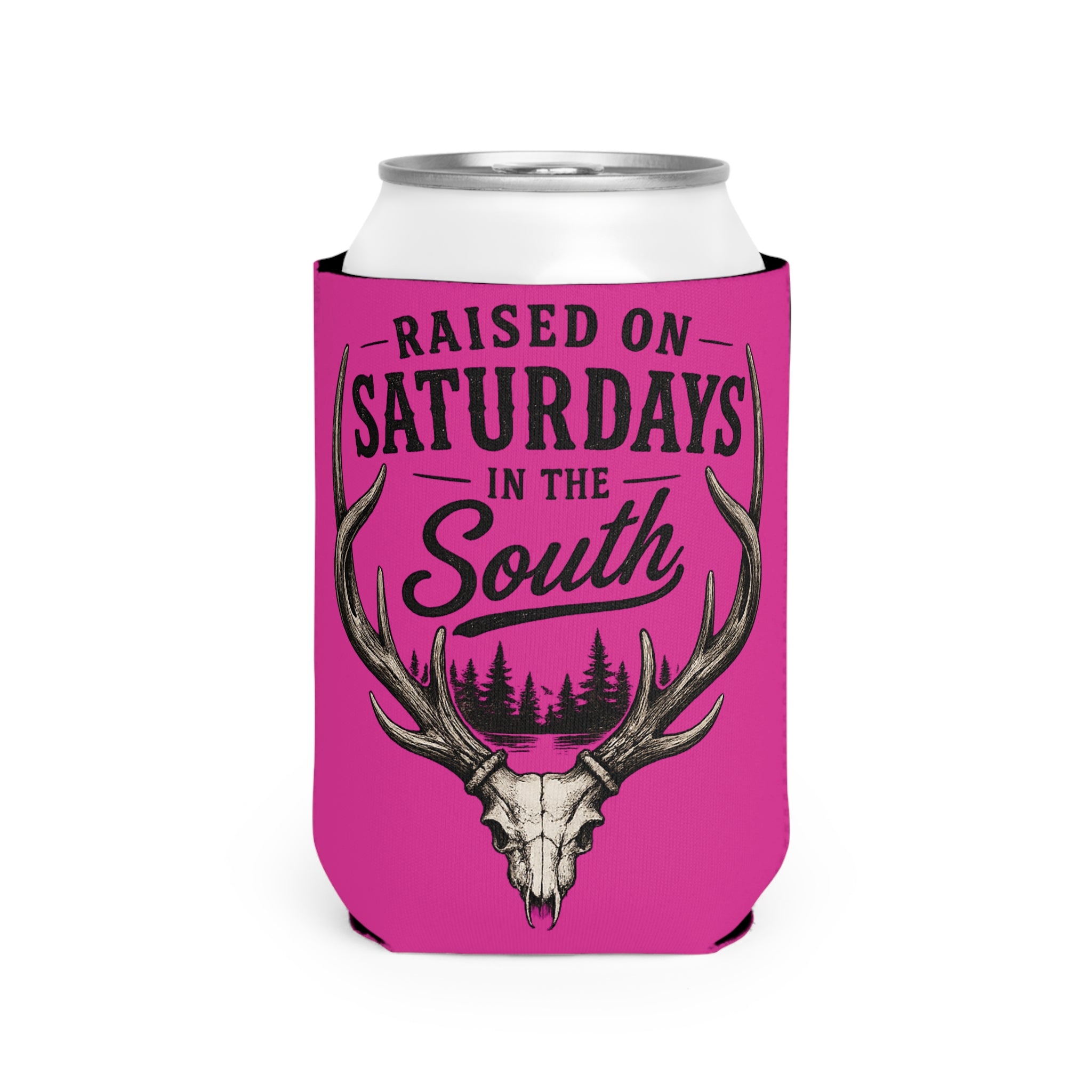 Raised On Saturdays In The South Can Cooler-The Spread Runs Deep In The Woods-(pink)