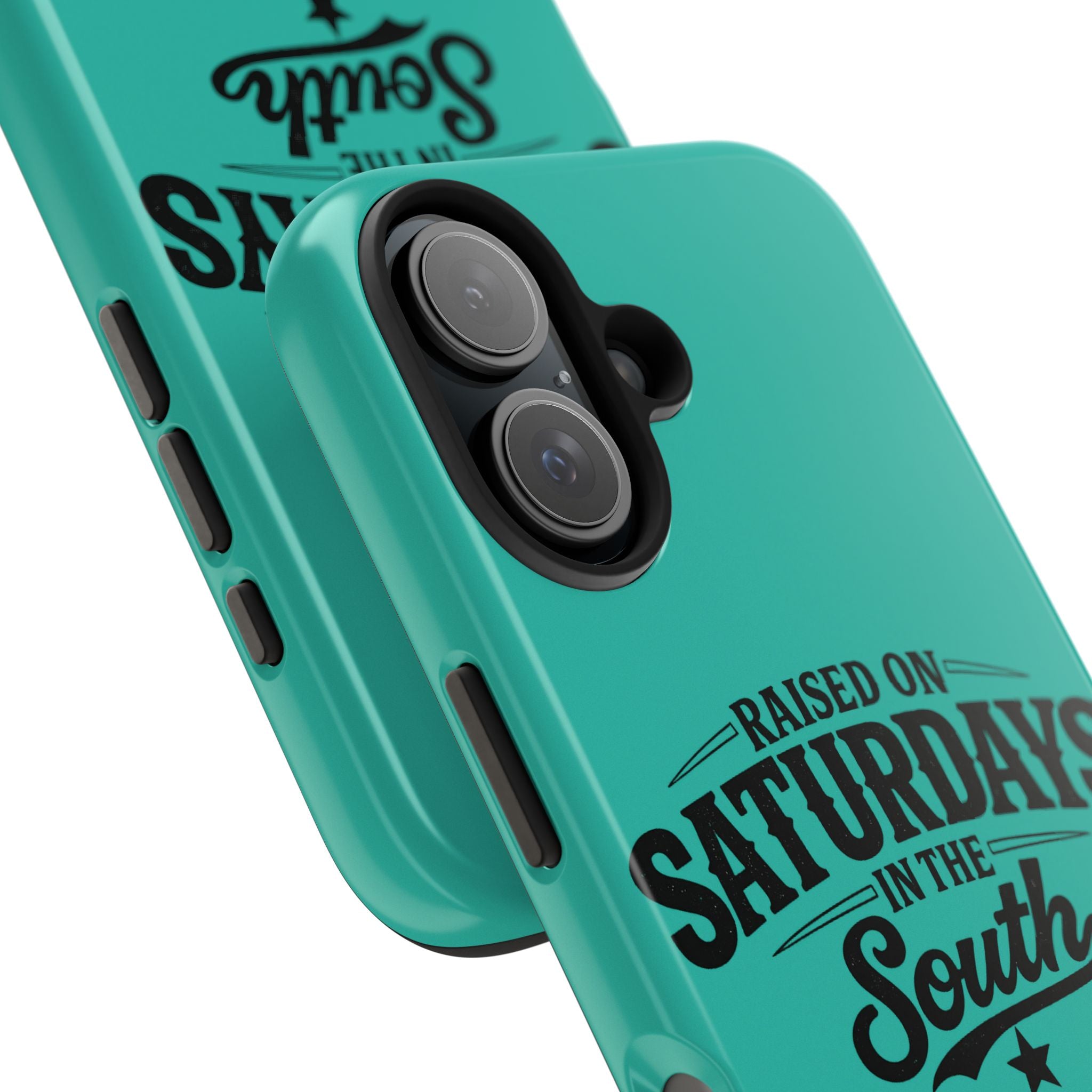 Raised On Saturdays In The South Phone Case-(blue)