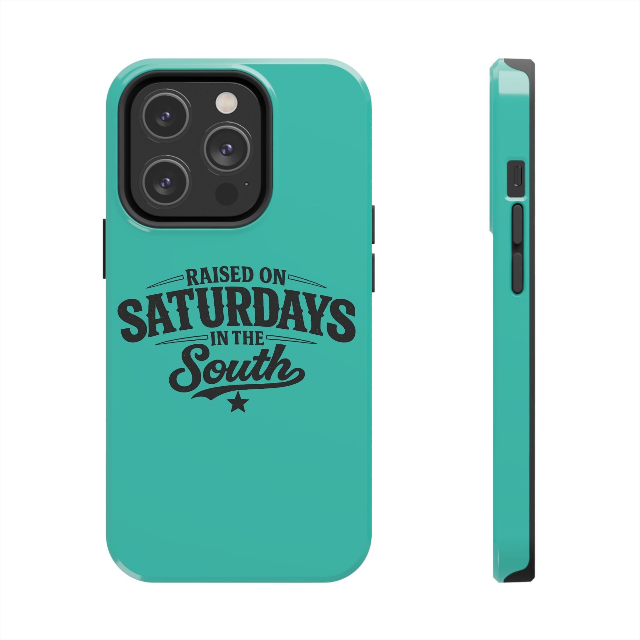 Raised On Saturdays In The South Phone Case-(blue)