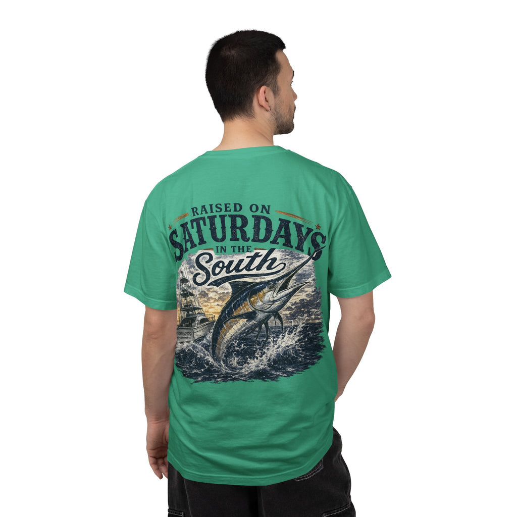 Raised On Saturdays In The South T-Shirt-Deep Sea Saturdays