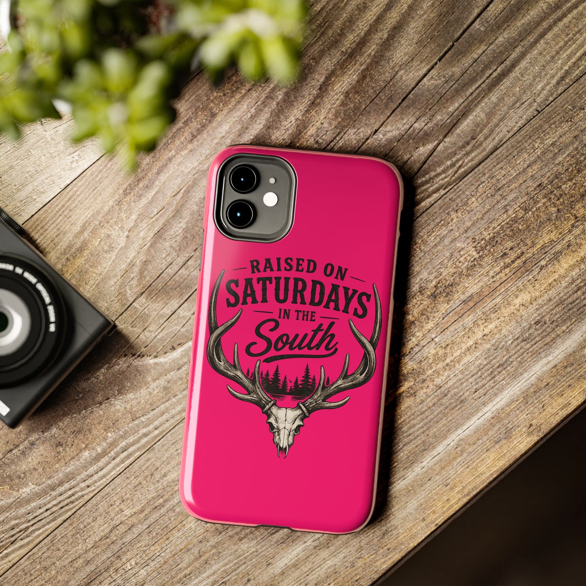 The Spreads Runs Deep In The Woods Phone Case-(pink)
