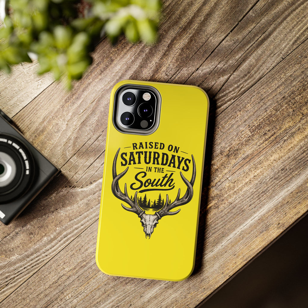 Raised On Saturdays In The South Phone Case-Spread Runs Deep In The Woods-(yellow)