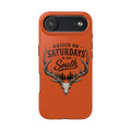 Raised On Saturdays In The South Phone Case-Spread Runs Deep In The Woods-(orange)