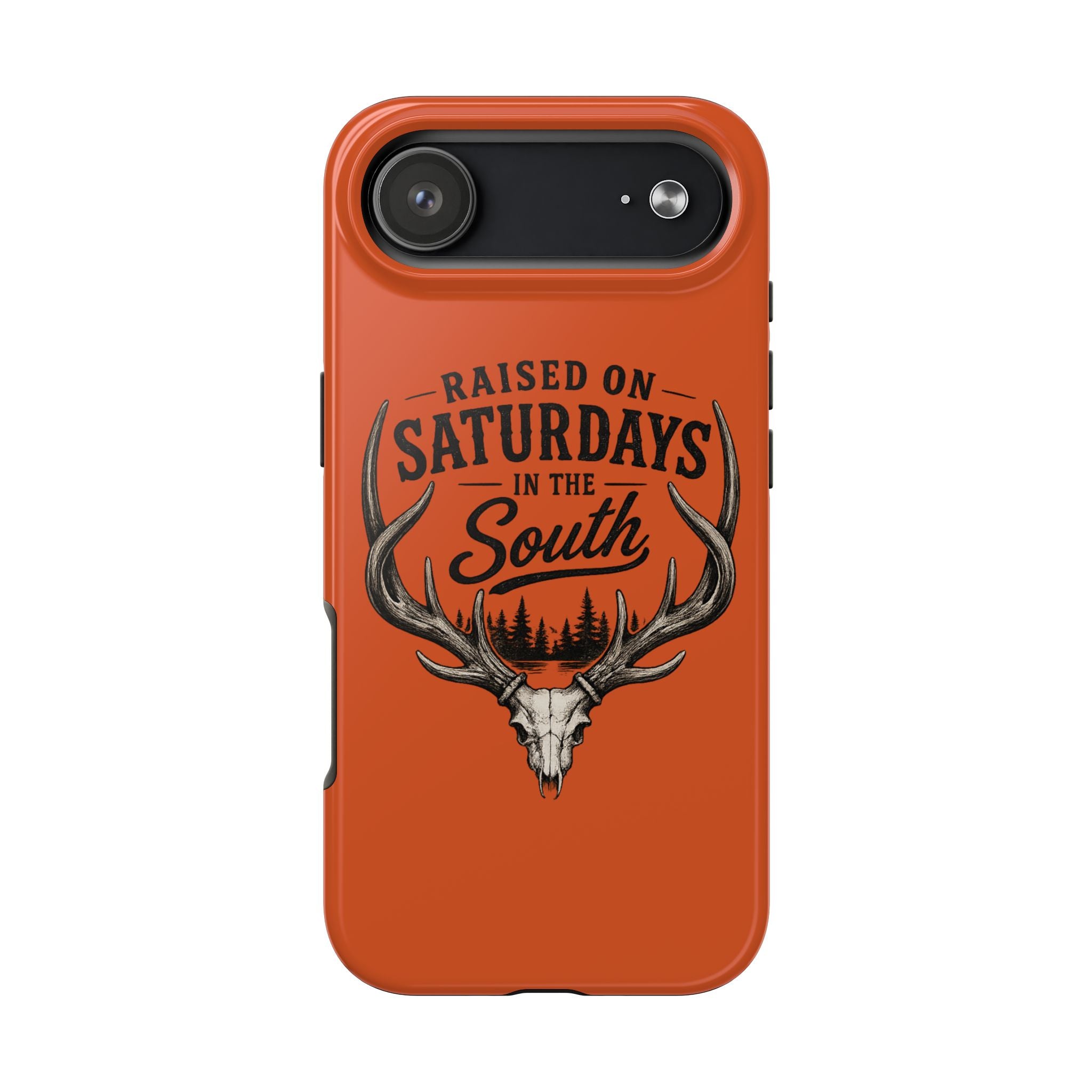 Raised On Saturdays In The South Phone Case-Spread Runs Deep In The Woods-(orange)