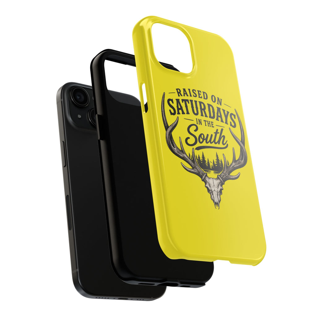 Raised On Saturdays In The South Phone Case-Spread Runs Deep In The Woods-(yellow)