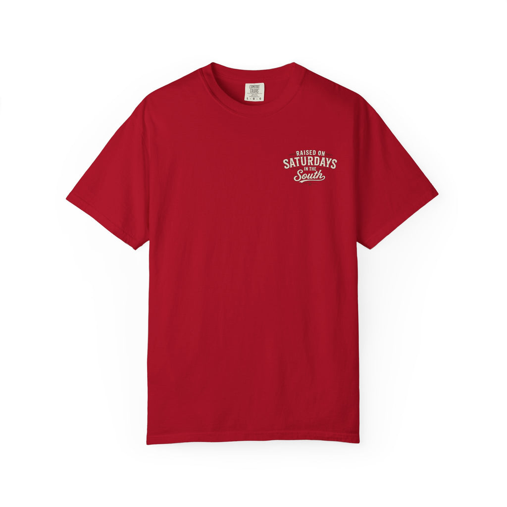 Raised On Saturdays In The South T-Shirt- Mud Park Saturdays