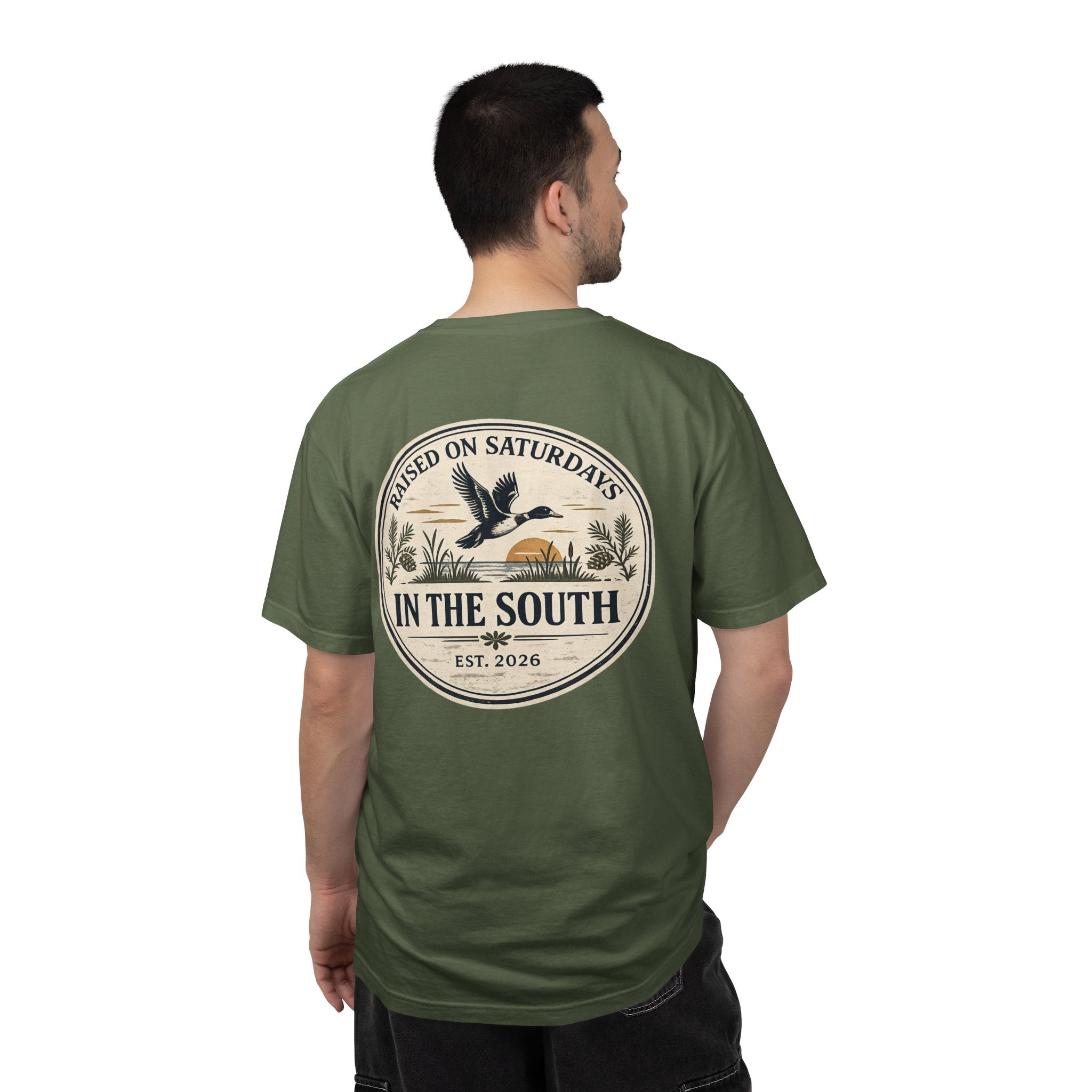 Raised On Saturdays In The South Classic T-Shirt - Duck Season
