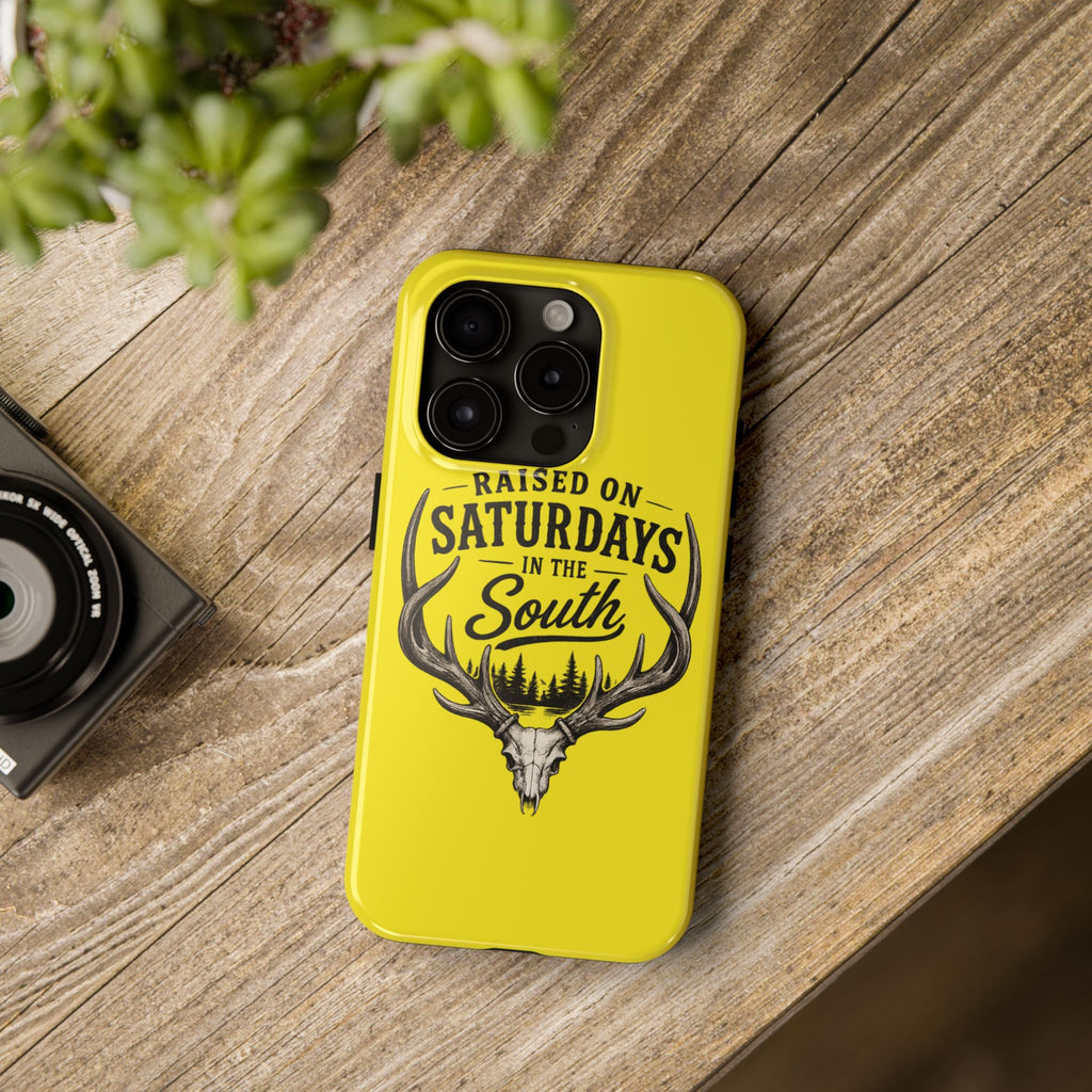 Raised On Saturdays In The South Phone Case-Spread Runs Deep In The Woods-(yellow)