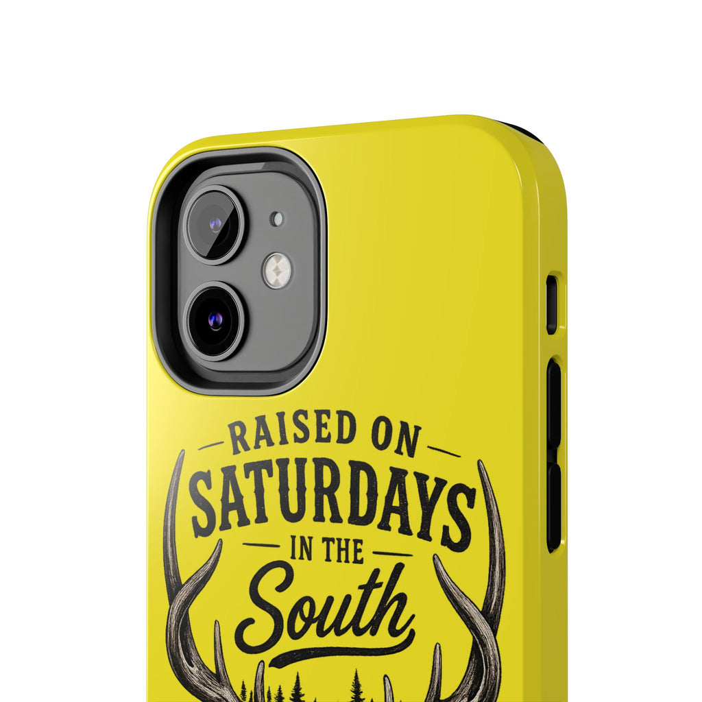 Raised On Saturdays In The South Phone Case-Spread Runs Deep In The Woods-(yellow)