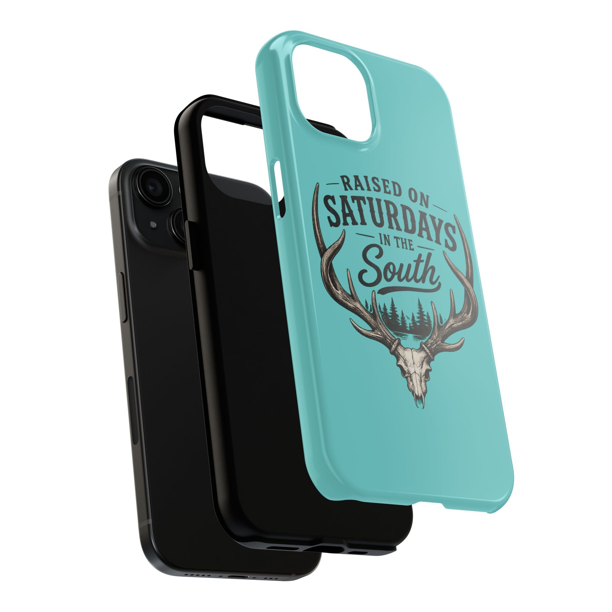 The Spreads Runs Deep In The Woods Phone Case-(blue)