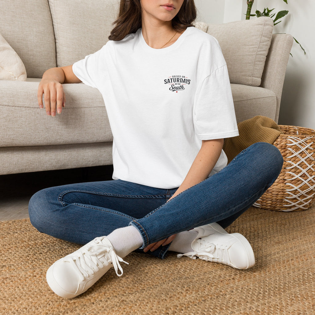 "Raised On Saturdays In The South" Vintage T-Shirt-Saturdays Are Made For Fishin
