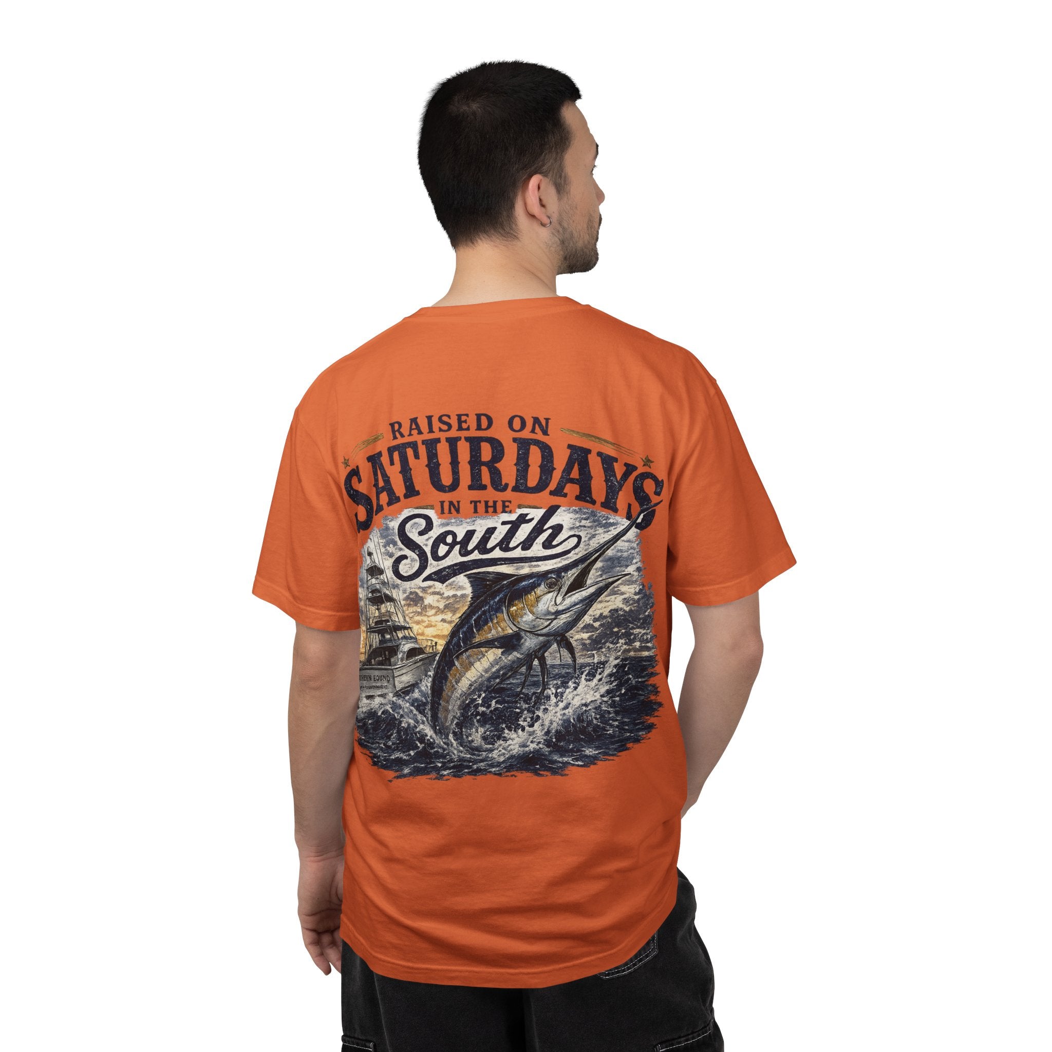 Raised On Saturdays In The South T-Shirt-Deep Sea Saturdays