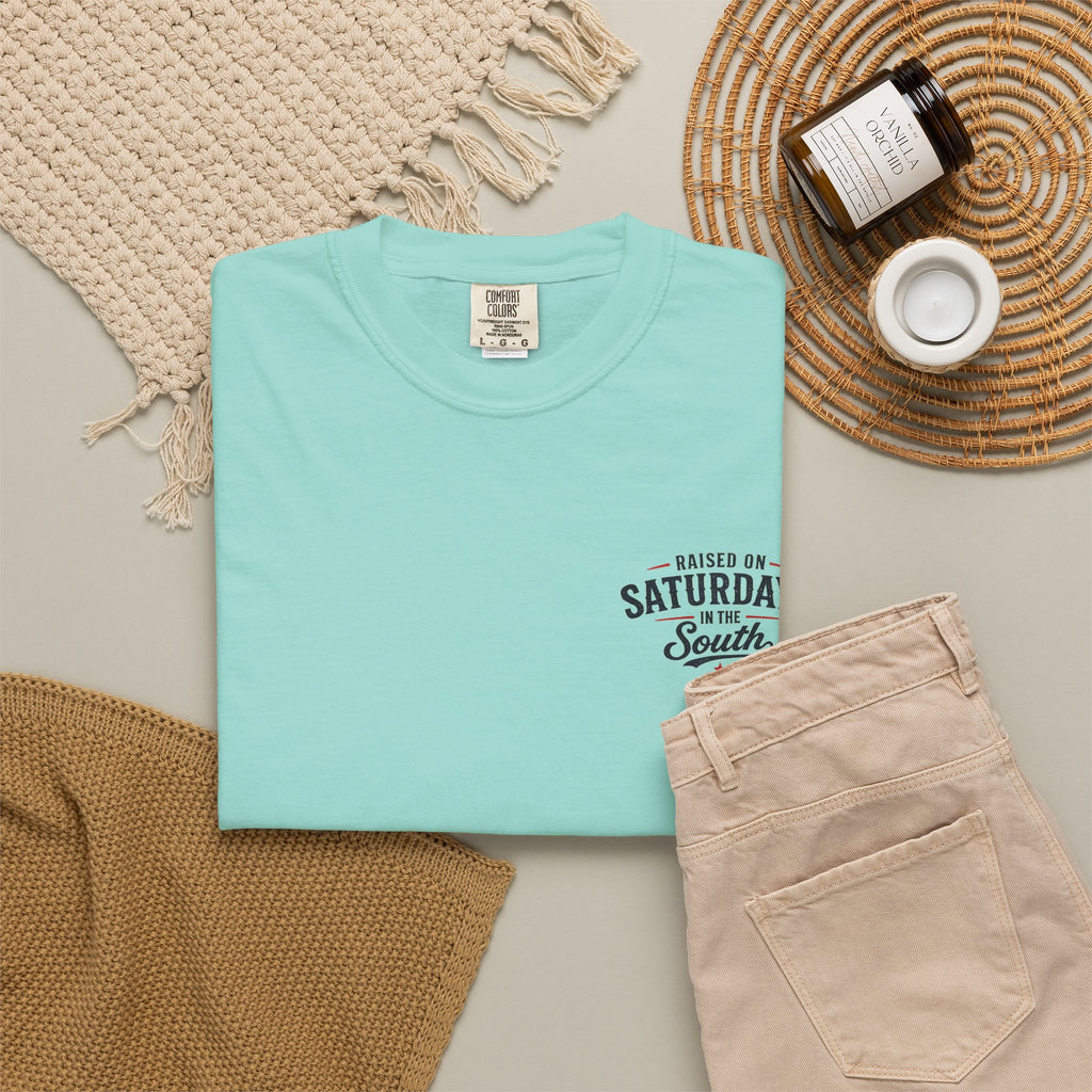 Raised On Saturdays In The South T-Shirt-Deep Sea Saturdays