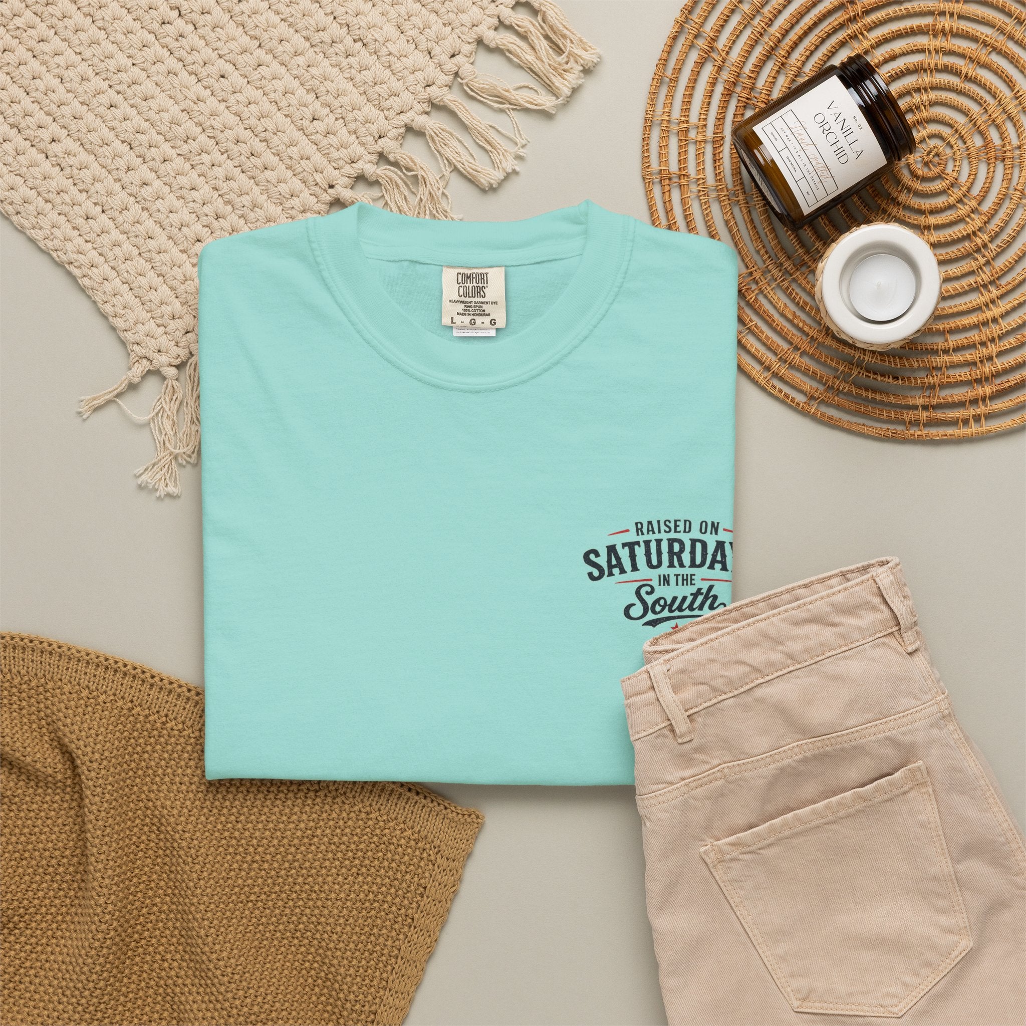 Raised On Saturdays In The South T-Shirt-Deep Sea Saturdays