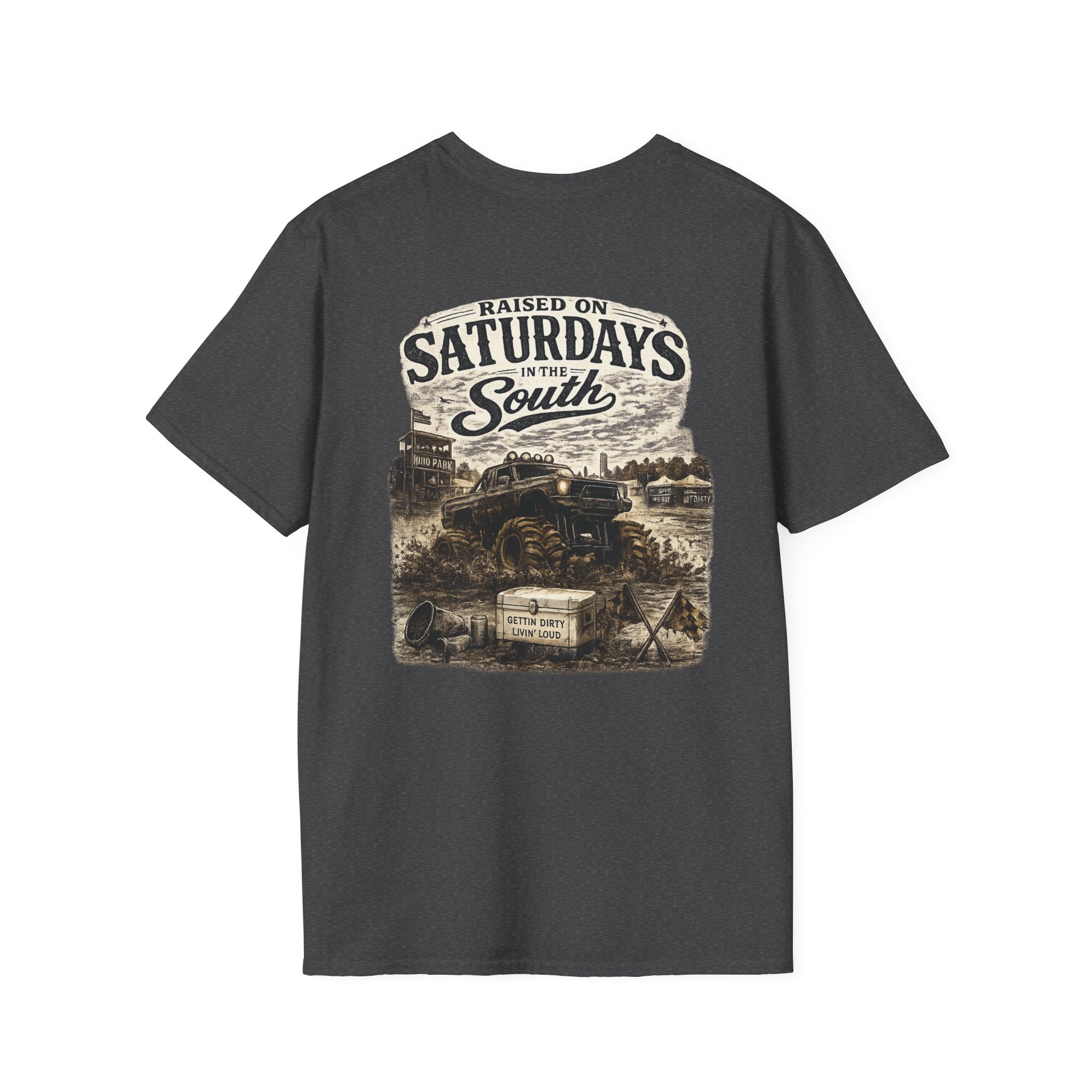 Raised On Saturdays In The South Vintage T-Shirt- Mud Park Saturdays