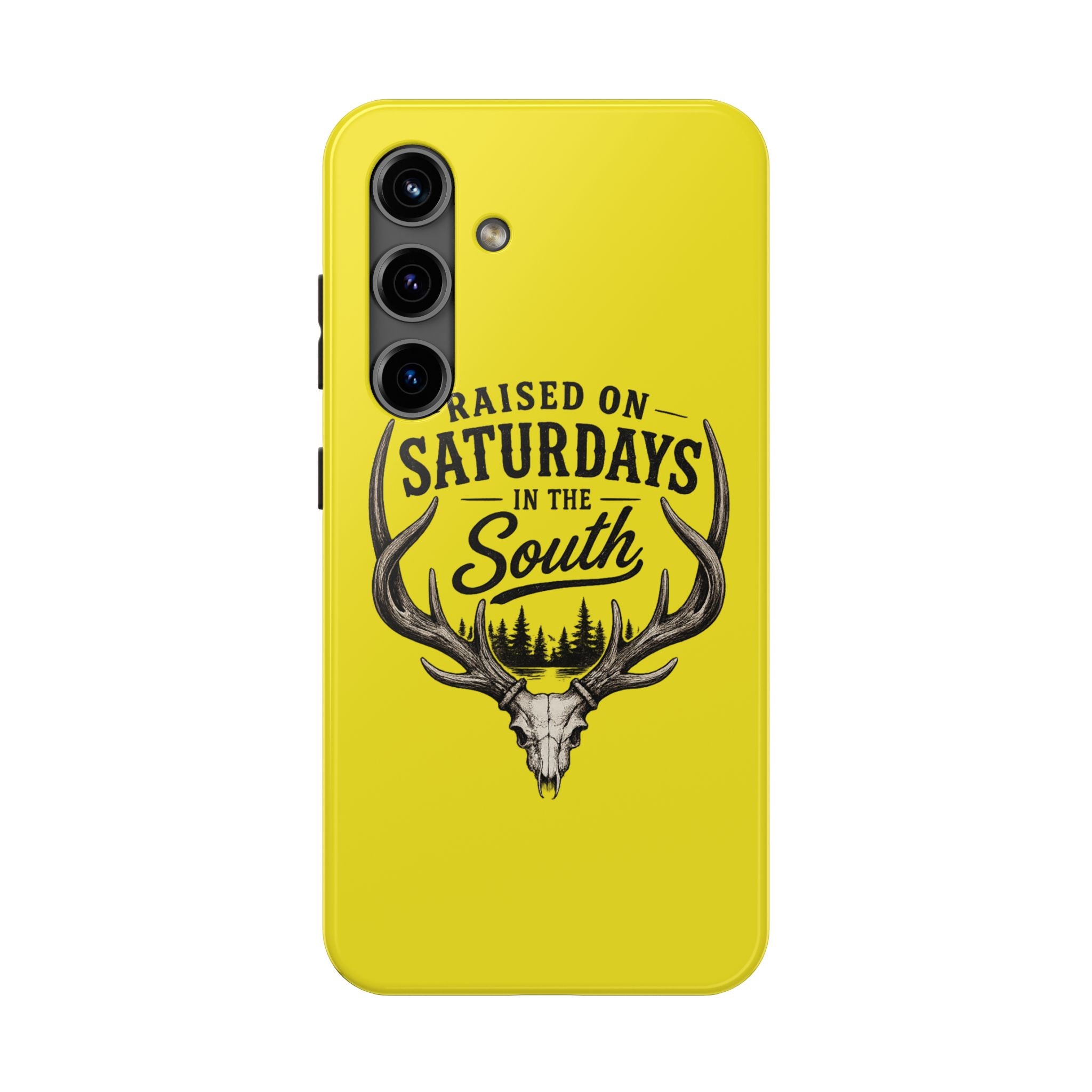 Raised On Saturdays In The South Phone Case-Spread Runs Deep In The Woods-(yellow)