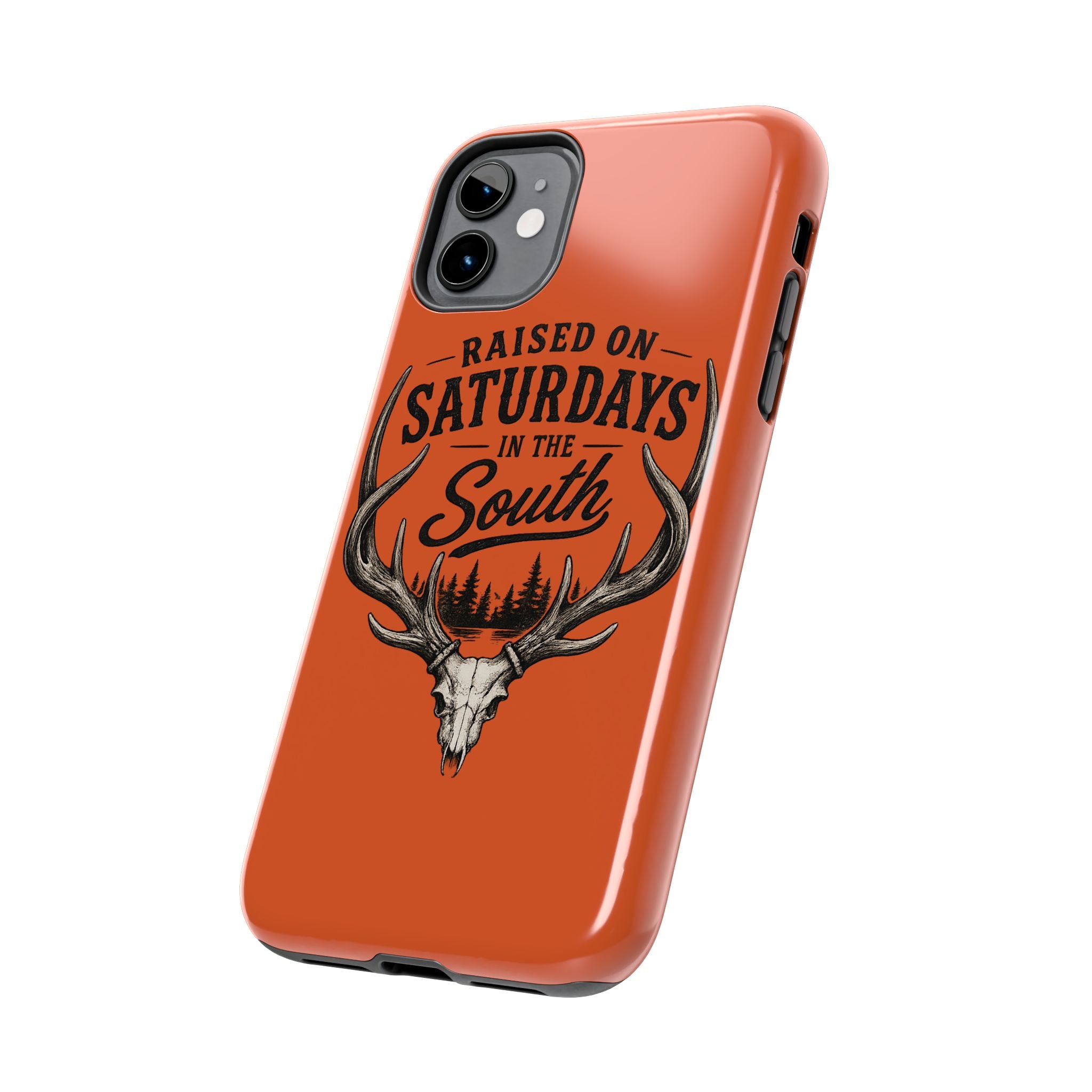 Raised On Saturdays In The South Phone Case-Spread Runs Deep In The Woods-(orange)