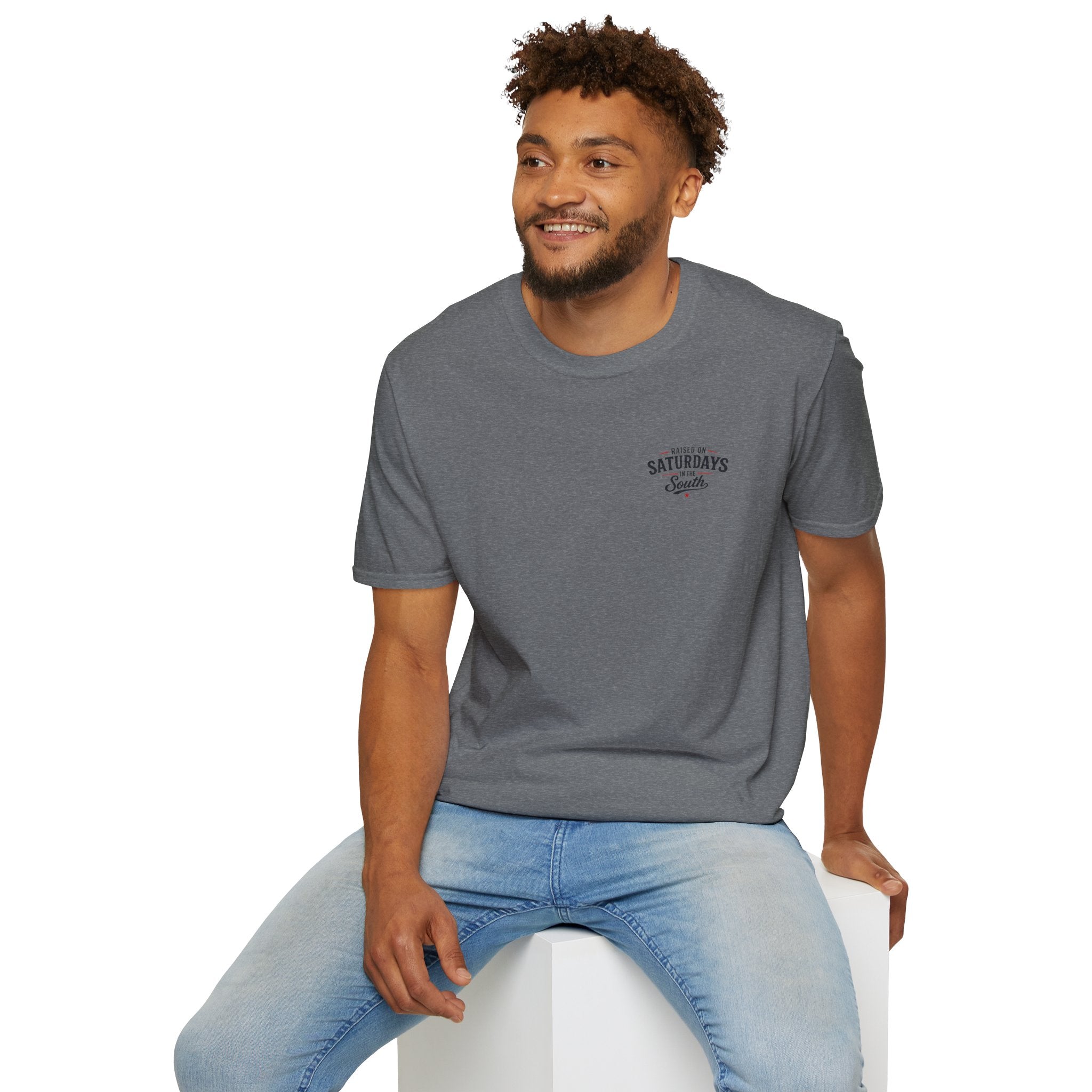 Raised On Saturdays In The South Vintage T-Shirt-Girl Dad Fishing Buddy-Father's Day Collection