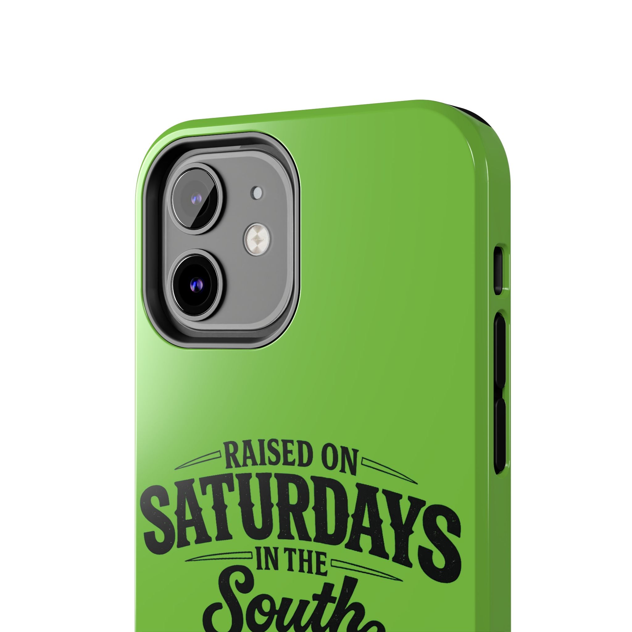 Raised On Saturdays In The South Phone Case-(green)