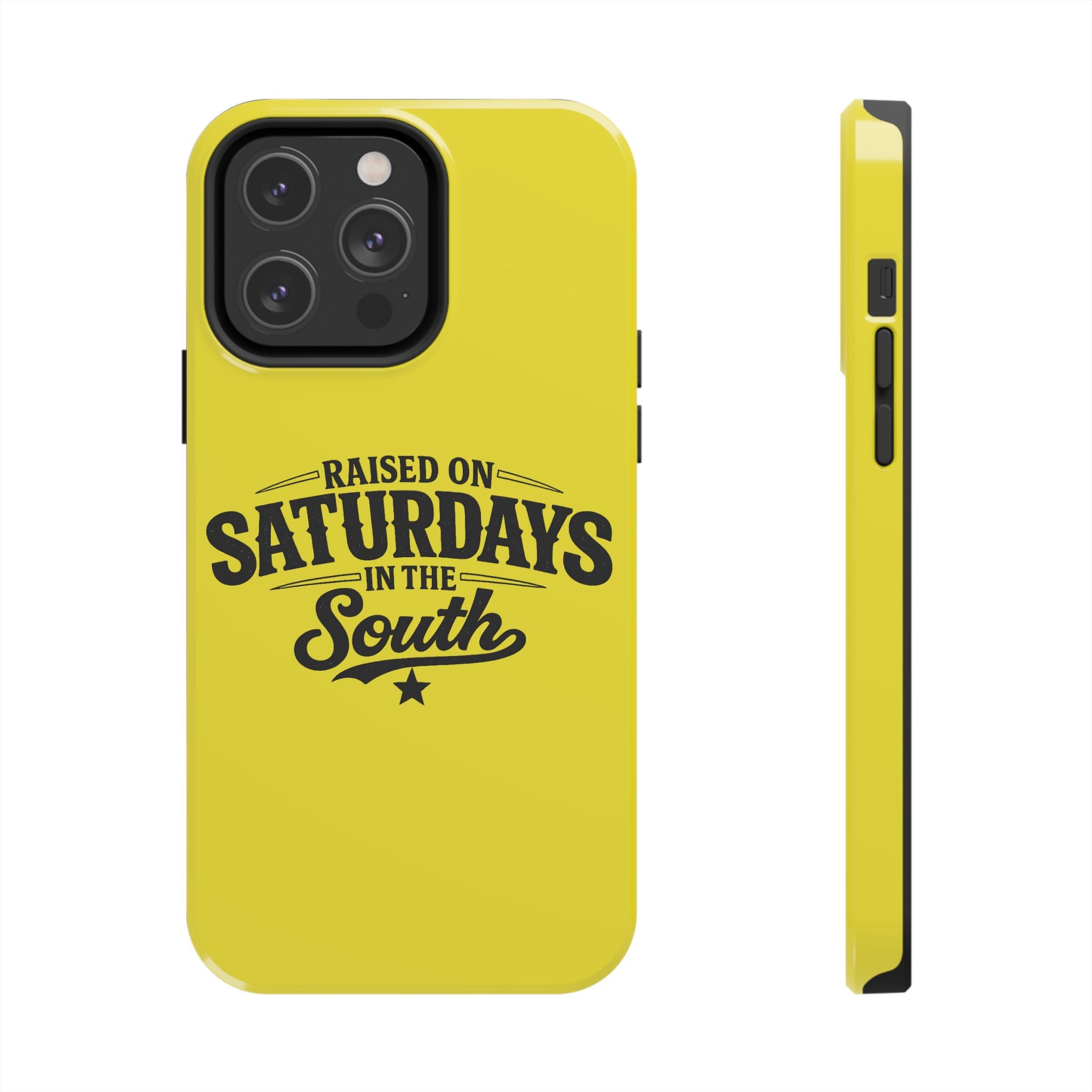 Raised On Saturdays In The South Phone Case-(yellow)