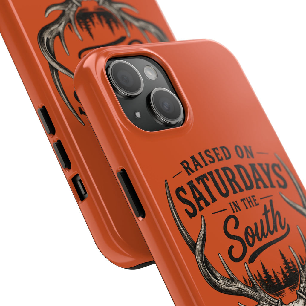 Raised On Saturdays In The South Phone Case-Spread Runs Deep In The Woods-(orange)