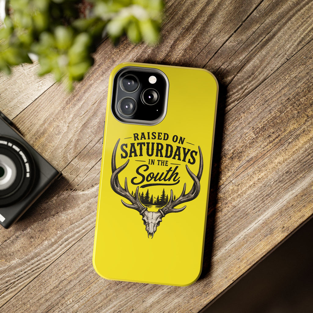 Raised On Saturdays In The South Phone Case-Spread Runs Deep In The Woods-(yellow)