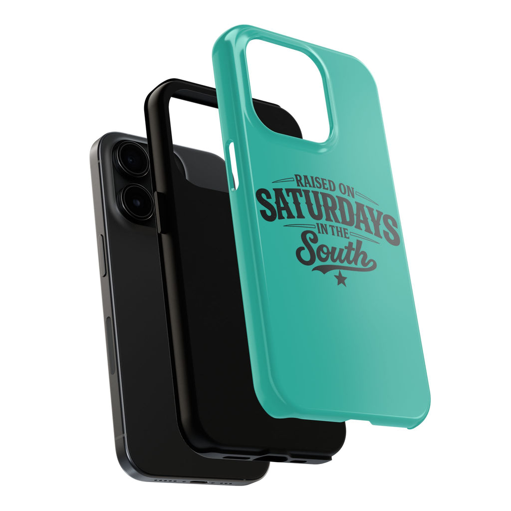 Raised On Saturdays In The South Phone Case-(blue)