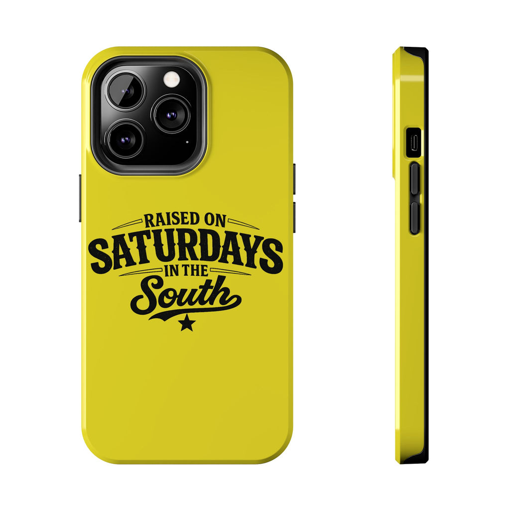 Raised On Saturdays In The South Phone Case-(yellow)