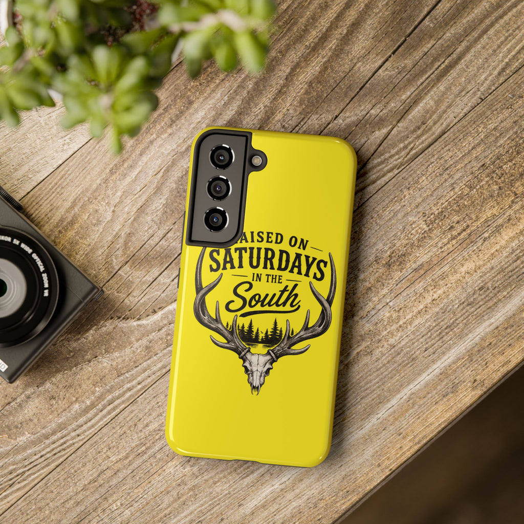 Raised On Saturdays In The South Phone Case-Spread Runs Deep In The Woods-(yellow)