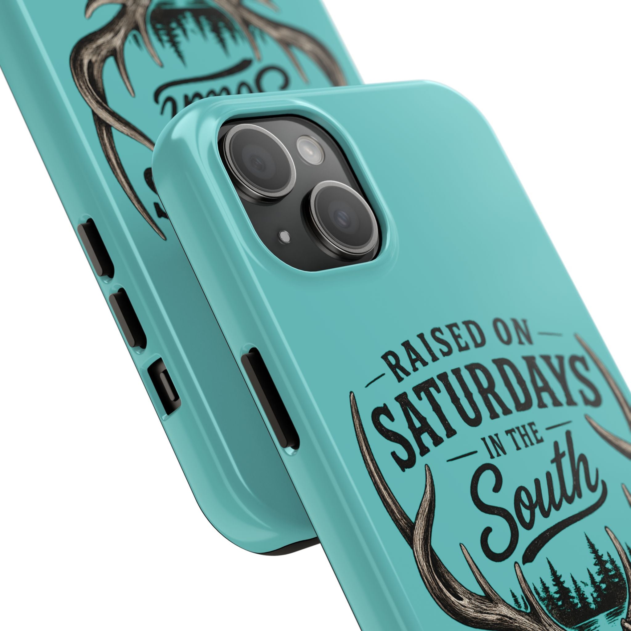 The Spreads Runs Deep In The Woods Phone Case-(blue)